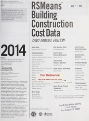 RSMeans building construction cost data 2014 by R.S. Means Company
