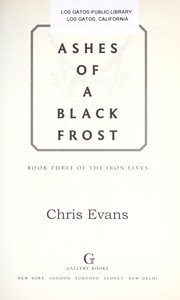 Cover of: Ashes of a black frost