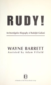 Cover of: Rudy! by 