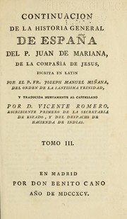 Cover of: Historia general de España compuesta