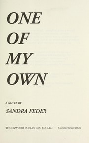 Cover of: One of my own: a novel