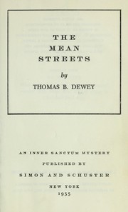 Cover of: The mean streets.