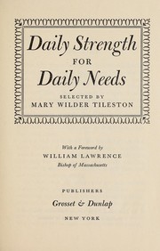 Cover of: Daily strength for daily needs