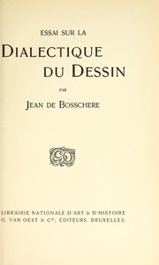 Cover of: Essai sur la dialectique du dessin