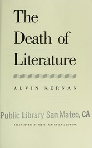 Cover of: Death of Literature