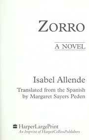 Cover of: Zorro: a novel