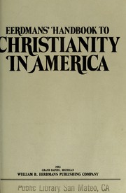 Cover of: Eerdmans' handbook to Christianity in America by editors, Mark A. Noll ... [et al.].