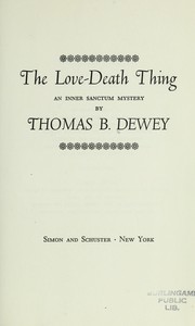 Cover of: The love-death thing