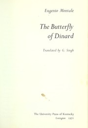 Cover of: The butterfly of Dinard.