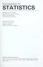 Cover of: Introduction to statistics