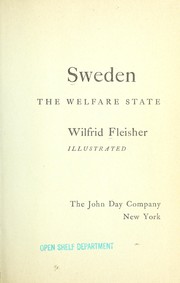 Sweden, the welfare state by Wilfrid Fleisher