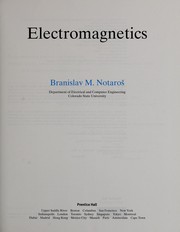 Cover of: Electromagnetics