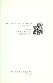 Cover of: Dialogues with Leucò by Cesare Pavese