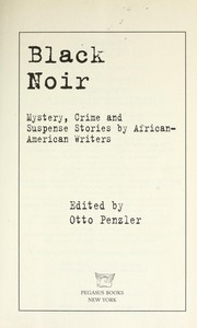 Cover of: Black noir: mystery, crime and suspense stories by African-American writers