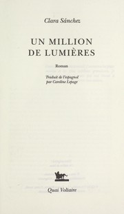 Cover of: Un million de lumie  res by Clara Sa nchez