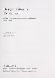 Cover of: Design patterns explained: a new perspective on object-oriented design