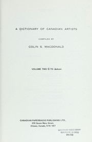 A Dictionary of Canadian Artists by Colin S. MacDonald