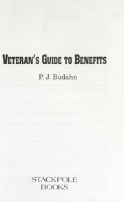 Cover of: Veteran's guide to benefits