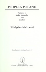 Cover of: People's Poland : patterns of social inequality and conflict by 