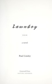 Cover of: Lawnboy: a novel