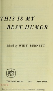 Cover of: This is my best humor