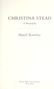Cover of: Christina Stead by Hazel Rowley