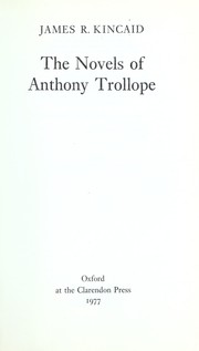 Cover of: The novels of Anthony Trollope