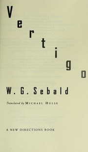 Cover of: Vertigo by W. G. Sebald
