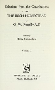 Cover of: Selections from the contributions to the Irish homestead by George William Russell