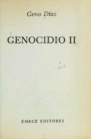 Cover of: Genocidio II