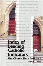 Cover of: Index of Leading Catholic Indicators by Kenneth C. Jones