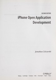 Cover of: iPhone Open Application Development by Jonathan A. Zdziarski