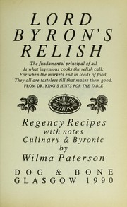 Cover of: Lord Byron's Relish by Wilma Paterson