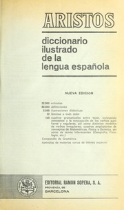 Cover of: Aristos diccionario ilustrado de la lengua española by 