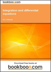 Cover of: Integration and differential equations