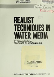 Cover of: Realist techniques in water media