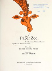 Cover of: A Paper zoo : a collection of animal poems