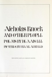 Cover of: Nicholas Knock and other people : poems by 