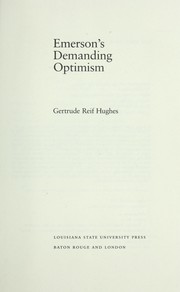 Cover of: Emerson's demanding optimism by Gertrude Reif Hughes