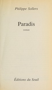 Cover of: Paradis by Philippe Sollers