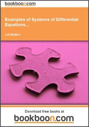 Cover of: Examples of Systems of Differential Equations...