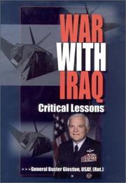 Cover of: War With Iraq by Buster Glosson