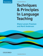 Cover of: Techniques and principles in language teaching