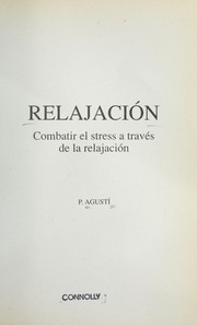 Cover of: Relajación by P. Agustí