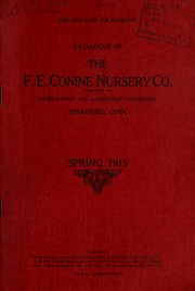 Cover of: Catalogue of the F.E. Conine Nursery Co: spring 1915