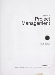 Cover of: The art of project management