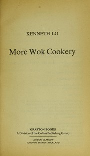 Cover of: More Wok Cookery