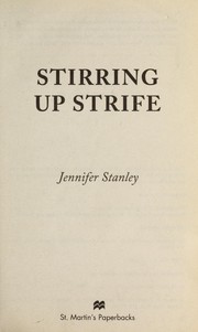 Cover of: Stirring up strife