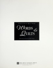 Cover of: Words & quilts : a selection of quilt poems by 