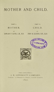 Mother and child by Edward Parker Davis, John M. Keating